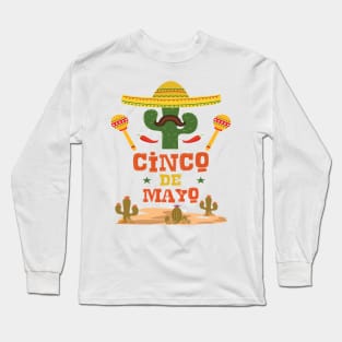 Funny cinco de mayo cool mexico festival Long Sleeve T-Shirt